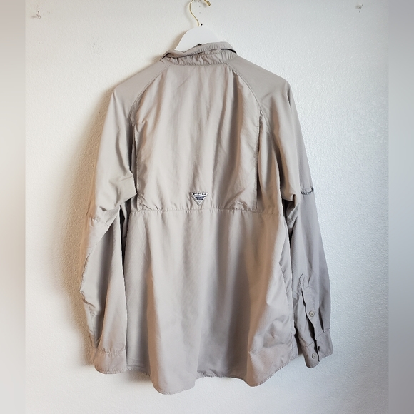 Columbia Men Tamiami II Long-Sleeve Shirt Tan Large - Picture 2 of 5